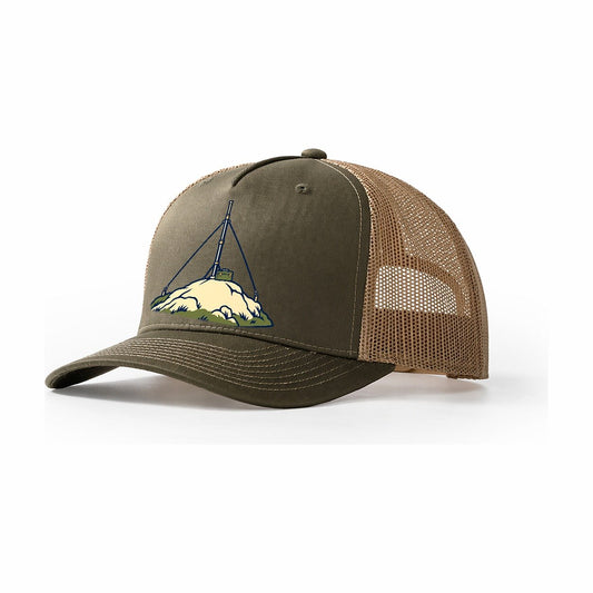 Hilltop Portable Station Amateur Radio Trucker Hat – Olive Khaki