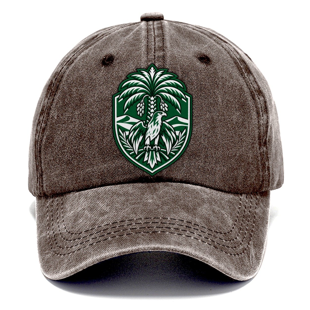 Saudi Arabia Minimal Emblem Country Logos Classic Cap – Brown
