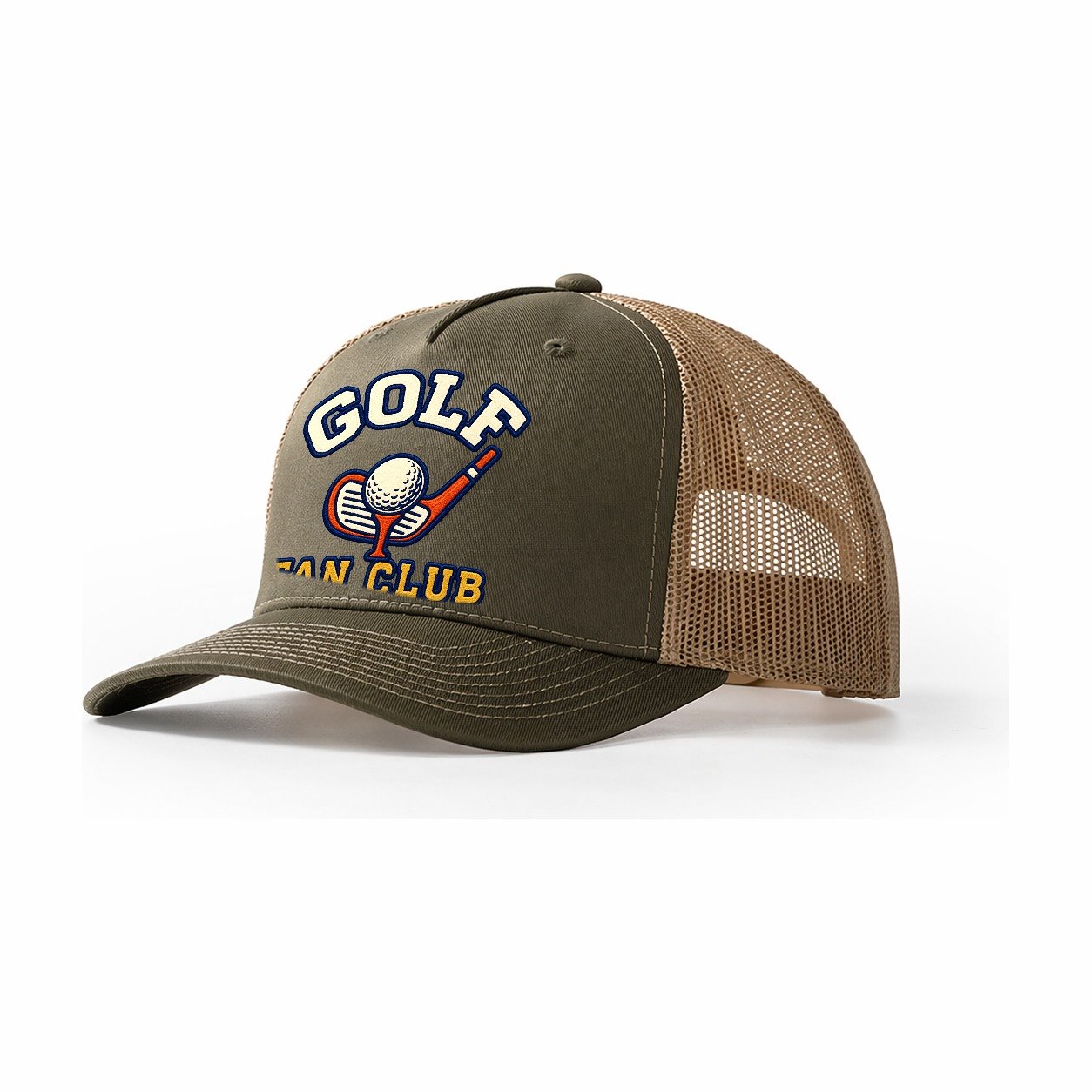 Golf Fan Club Trucker Hat – Olive Khaki