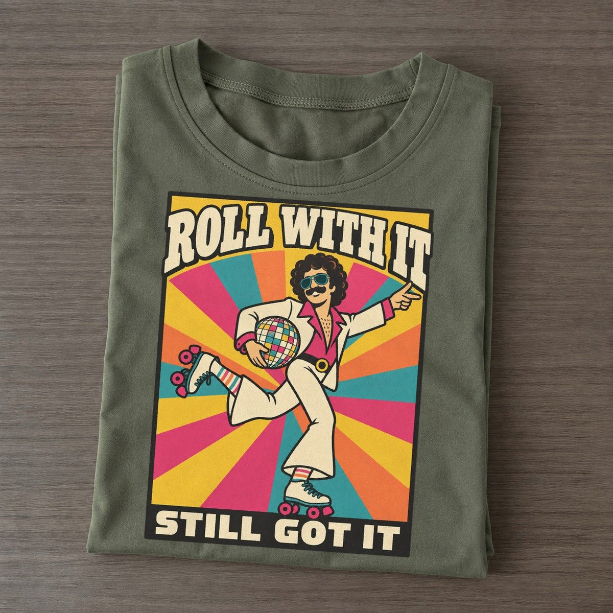 Roller Moustache Boogie Bodies Classic T-shirt – Army Green