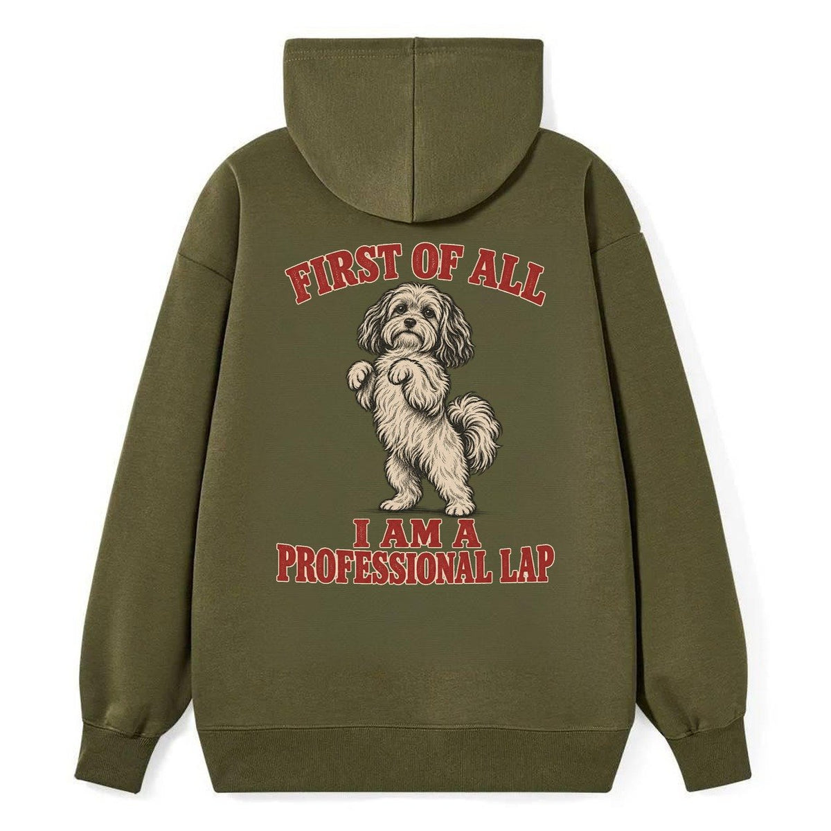 Havanese Dog Declarations Classic Pullover Hoodie – Armygreen