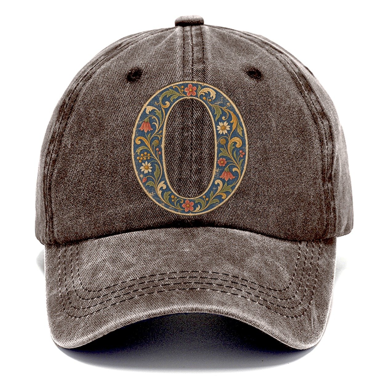 Wildflower O Monogram Classic Cap – Brown