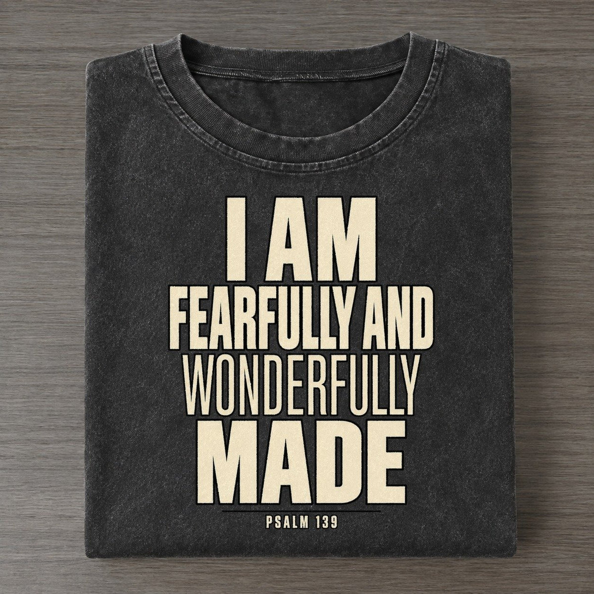 I Am Fearfully And Plain Gospel Vintage T-shirt – Black