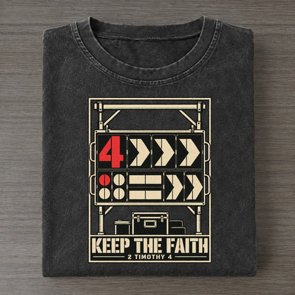 Keep The Faith Pit Board Parables Vintage T-shirt – Black