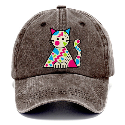 Triangle Cat Crazy Styles Classic Cap – Brown