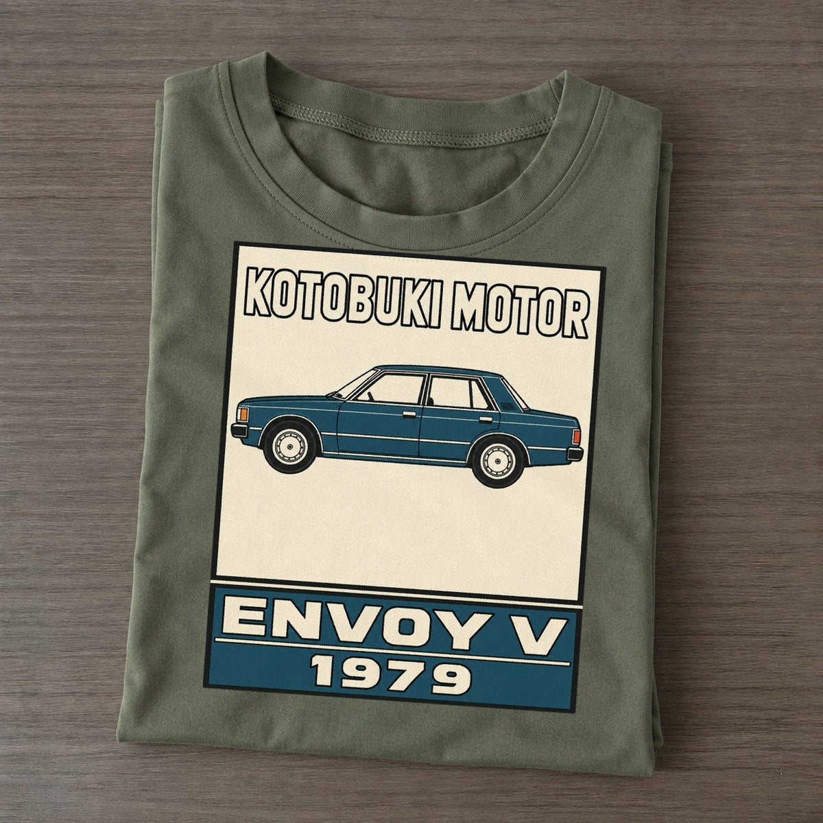 Kotobuki Envoy Showa Speed Plates Classic T-shirt – Army Green