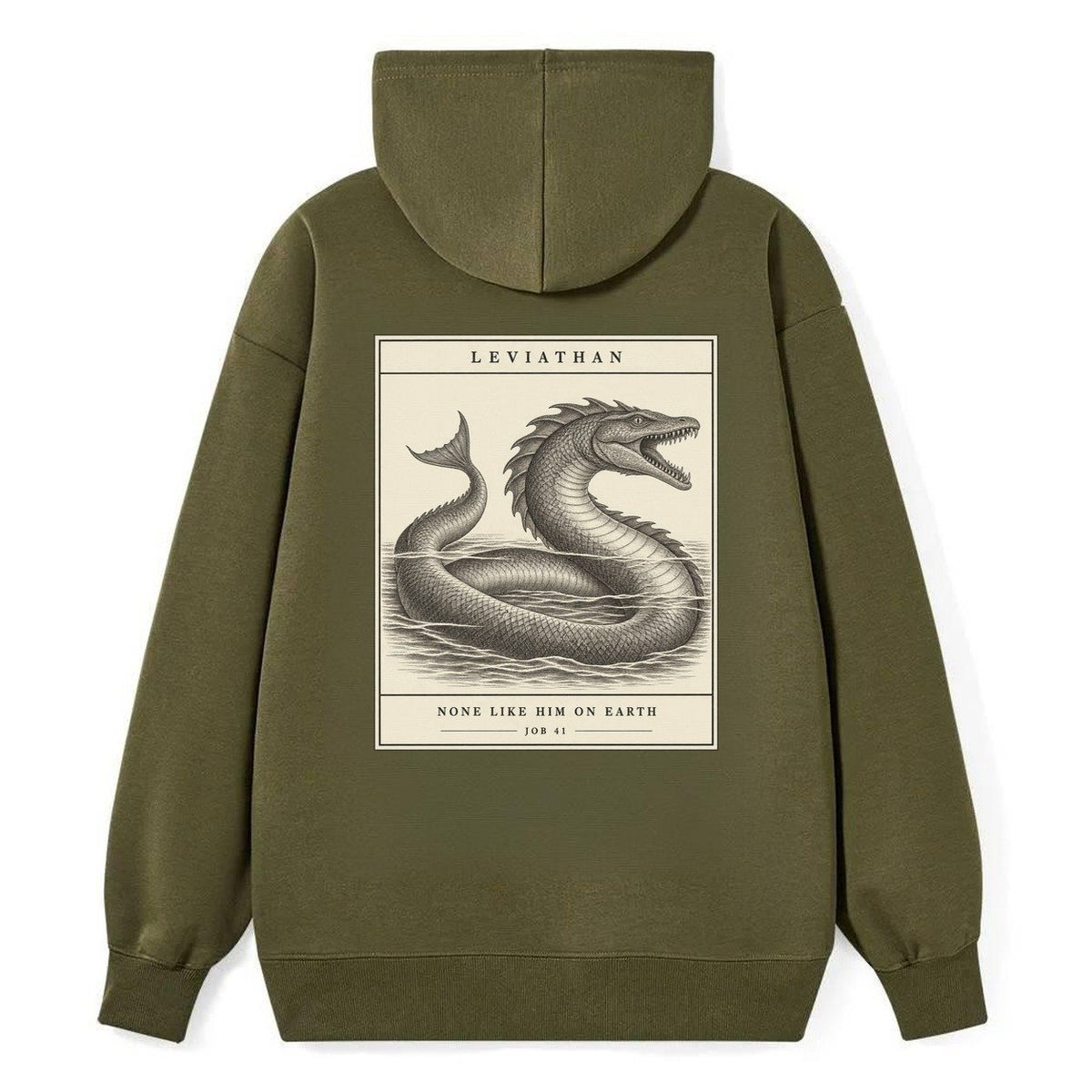 Leviathan Specimen Plate Creature Canticle Classic Pullover Hoodie – Armygreen