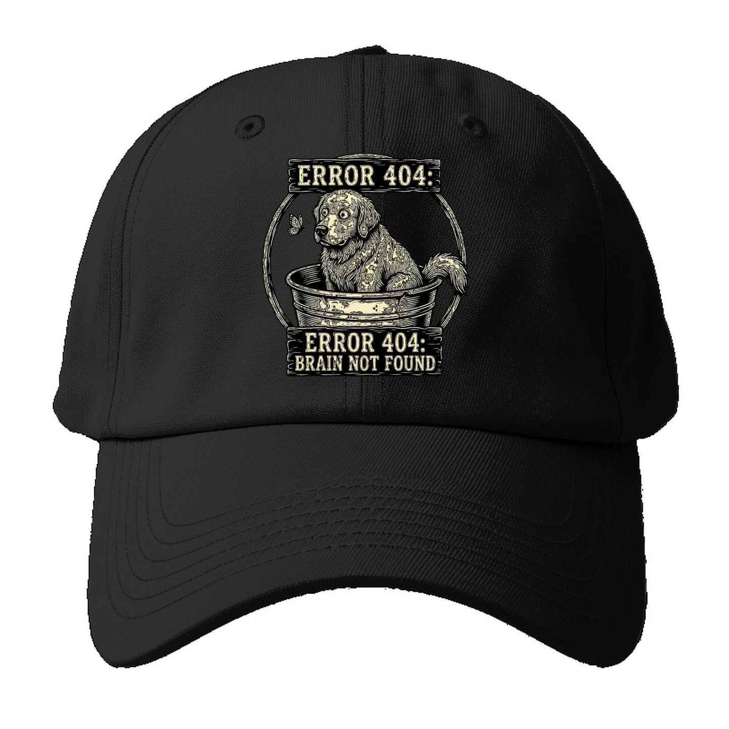 Error 404 Baseball Cap – Black