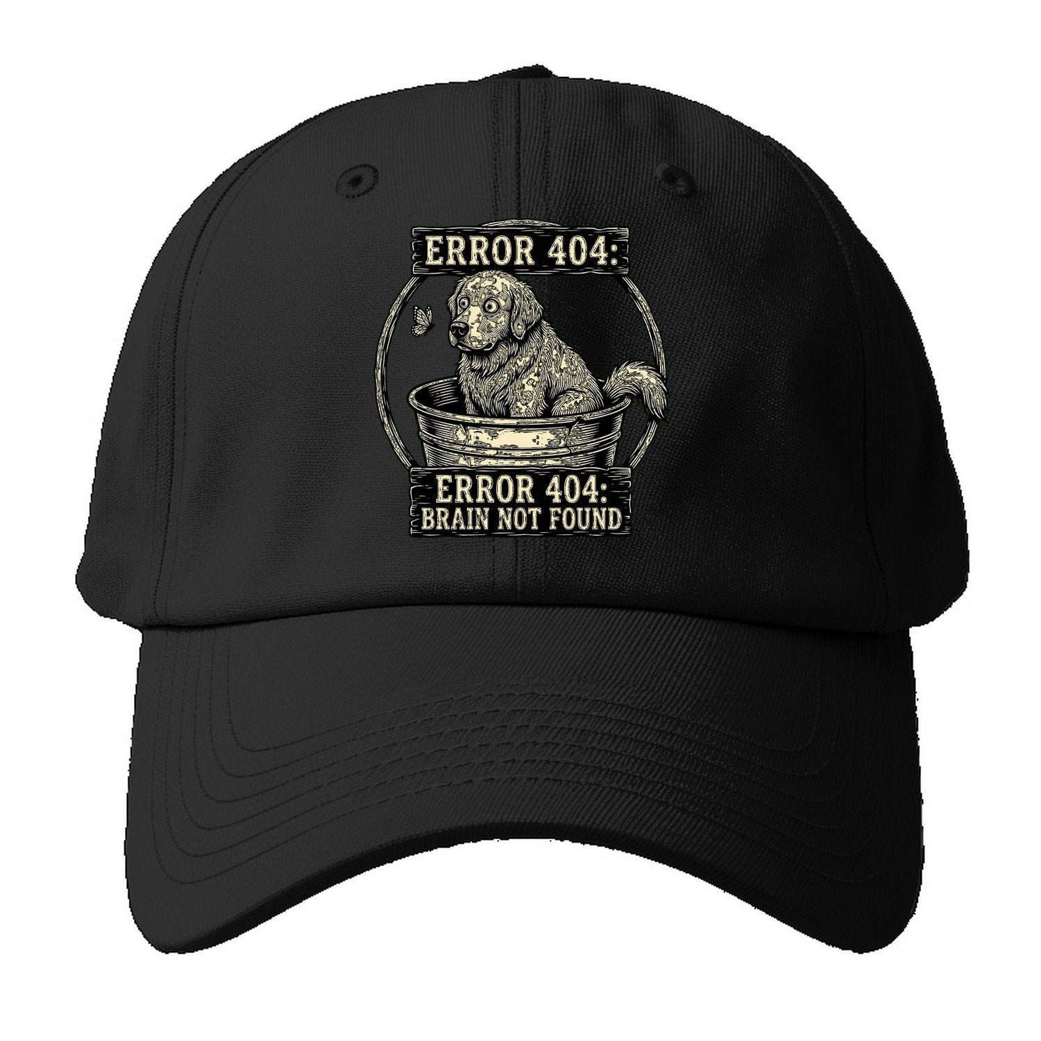 Error 404 Baseball Cap – Black