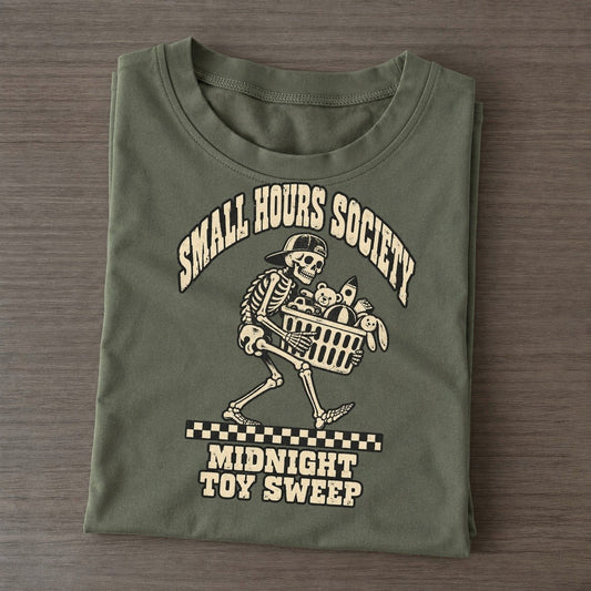 Toy Sweep Small Hours Society Classic T-shirt – Army Green