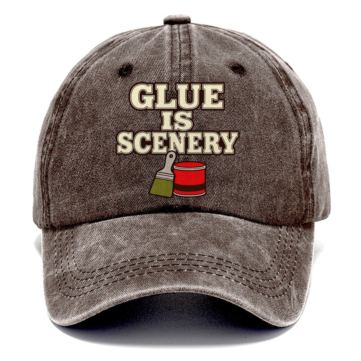 Glue Is Scenery Model Railways Classic Cap – Brown
