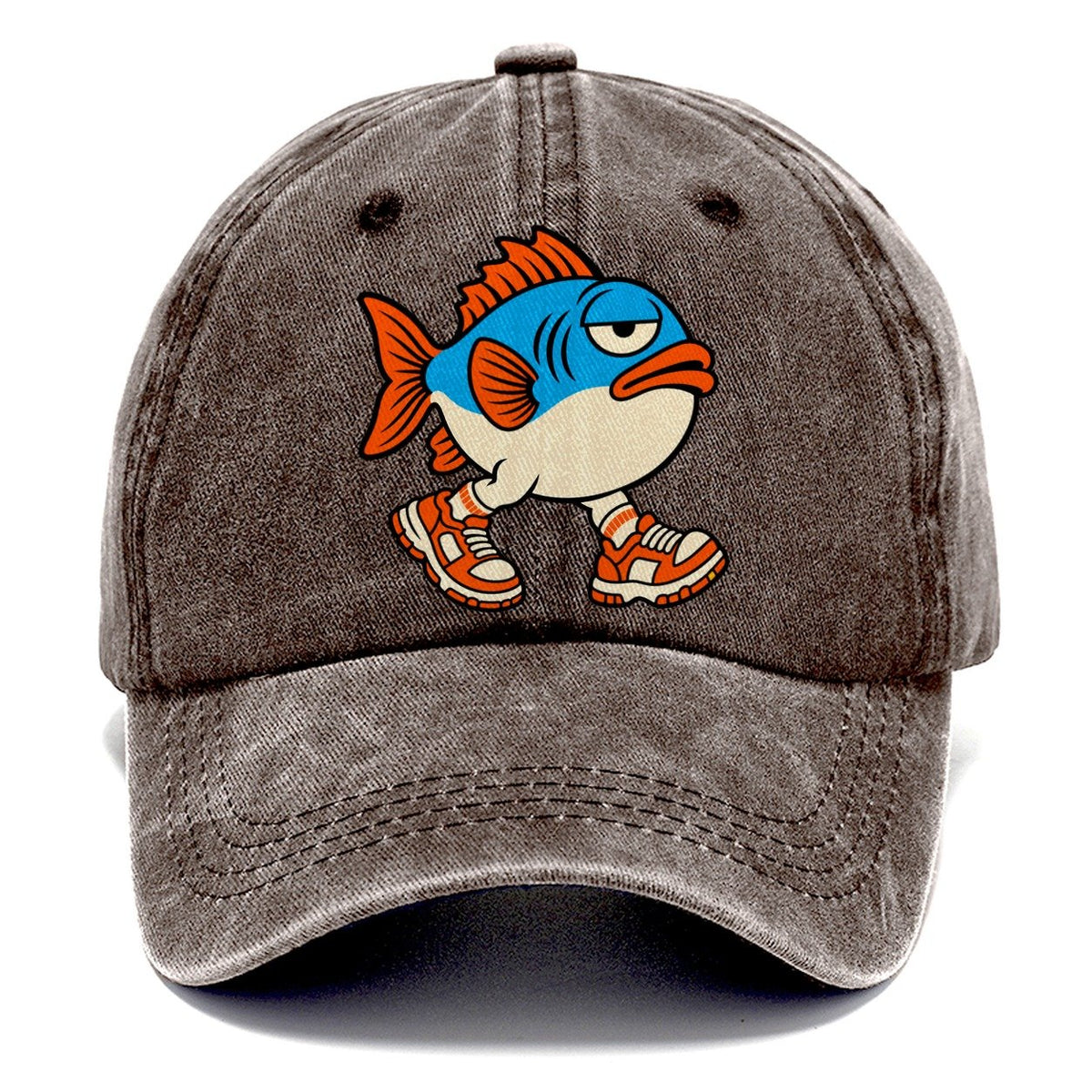 Fish With Legs Crazy Styles Classic Cap – Brown