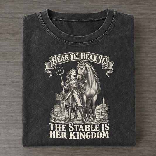 The Stable Keeper And The Mare Royal Decree Vintage T-shirt – Black