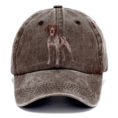 German Shorthaired Pointer Standing Top Breeds Classic Cap – Brown