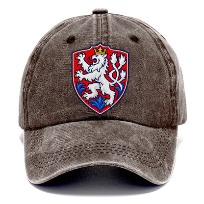 Czech Republic Minimal Emblem Country Logos Classic Cap – Brown