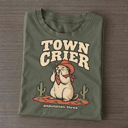 Town Crier Cowboy Critters Classic T-shirt – Army Green