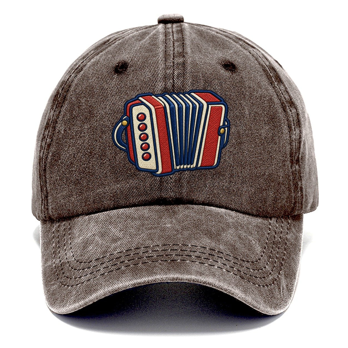 Button Accordion Tiny Solo Marks Classic Cap – Brown