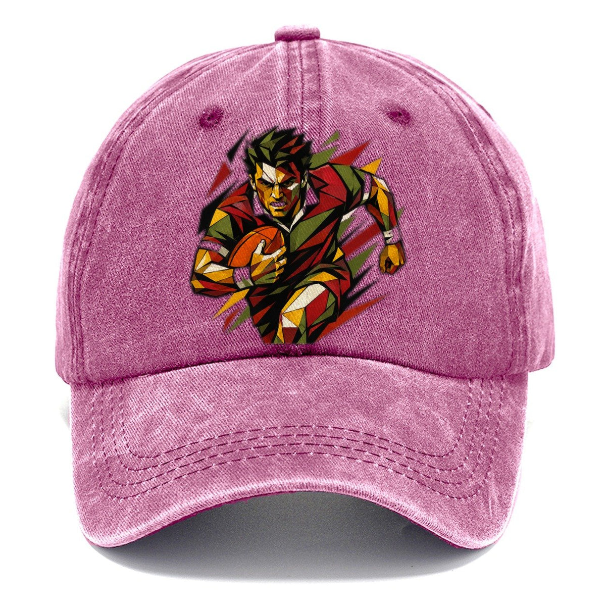 Rugby Player Carrying Ball Classic Cap – Dusty Rose