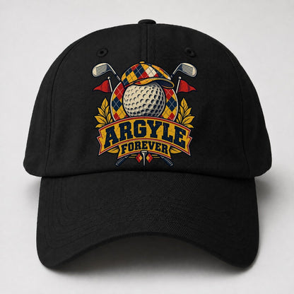 Argyle Forever Golf Life Baseball Cap – Black