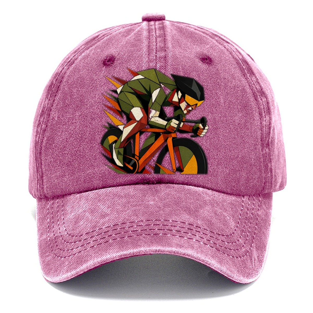 Cyclist Sprint Tuck Position Classic Cap – Dusty Rose