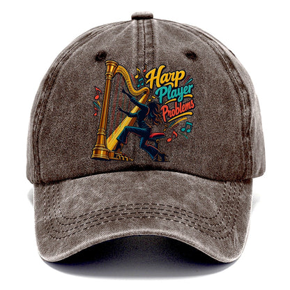 Harp Player Problems Music Instruments Classic Cap – Brown