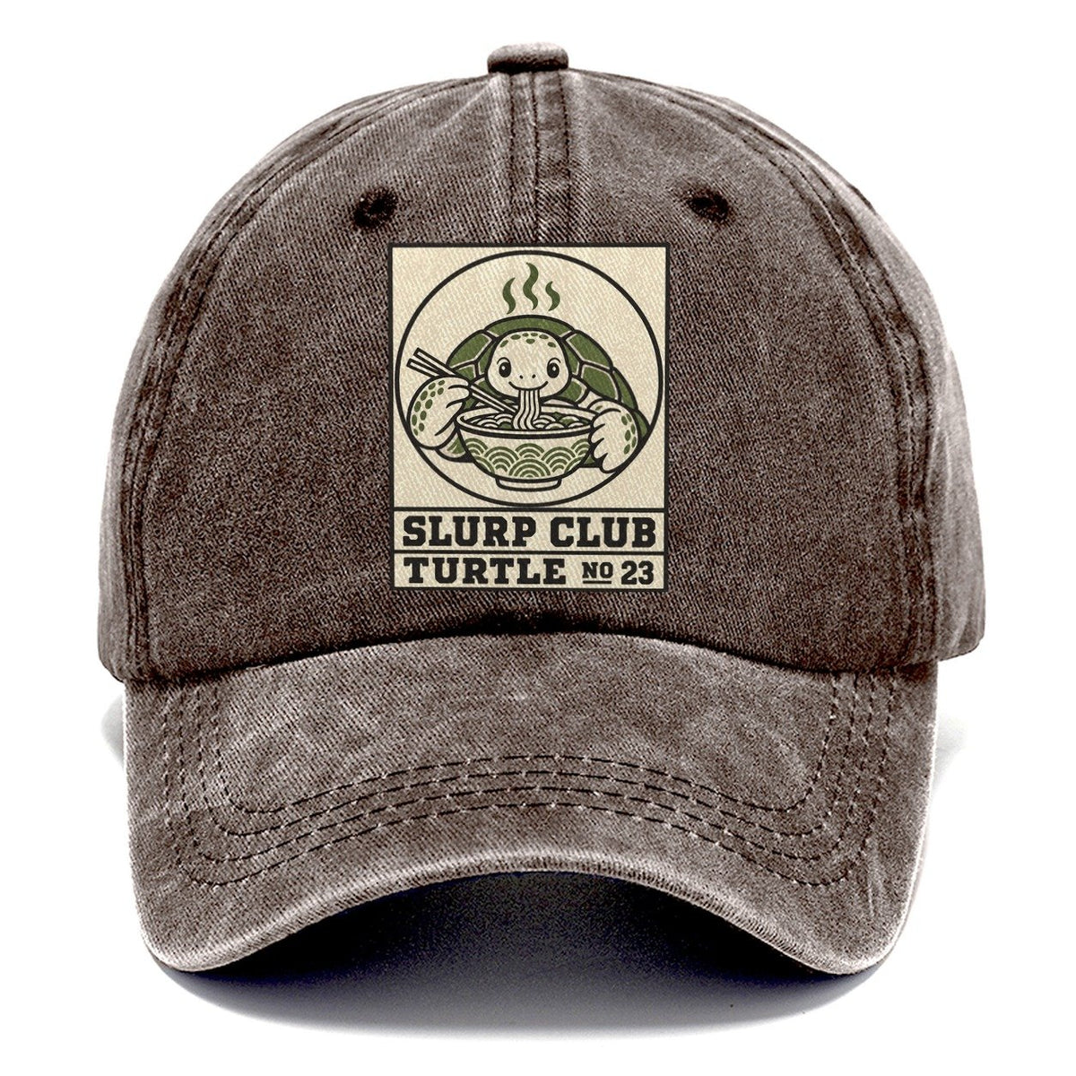 Turtle Patient Slurp Club Classic Cap – Brown