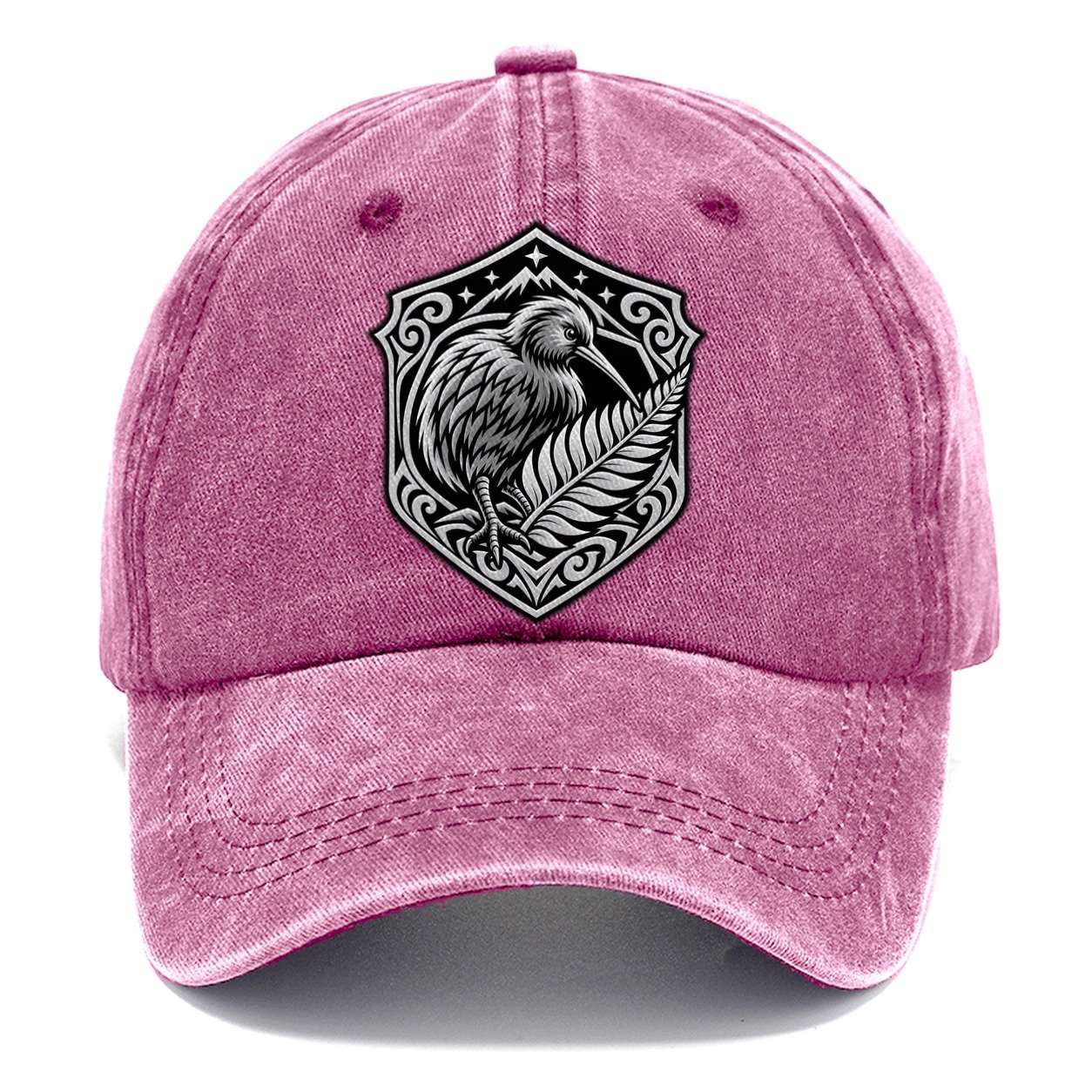 New Zealand Minimal Emblem Country Logos Classic Cap – Dusty Rose