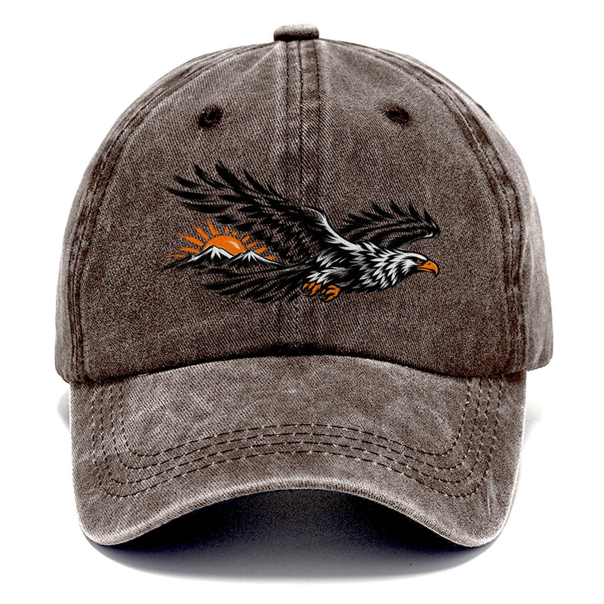 Eagle Mountain Sunburst Classic Cap – Brown