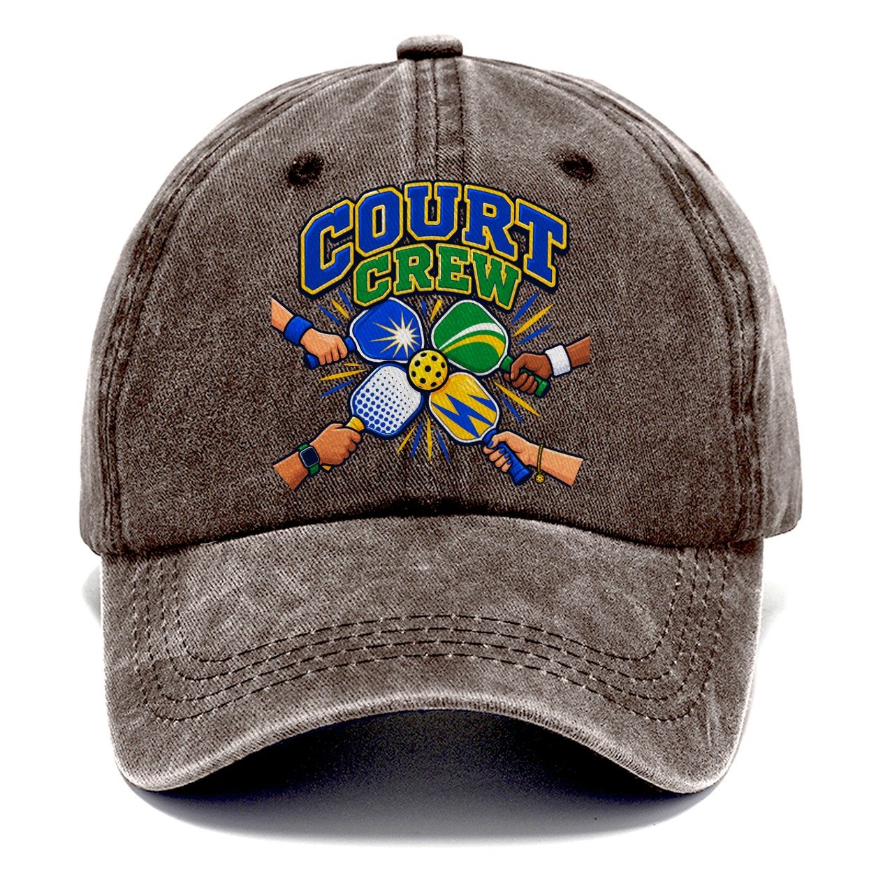 Court Crew Pickleball Life Classic Cap – Brown