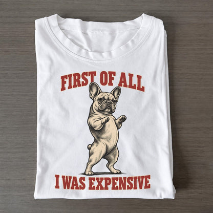 French Bulldog Dog Declarations Classic T-shirt – White