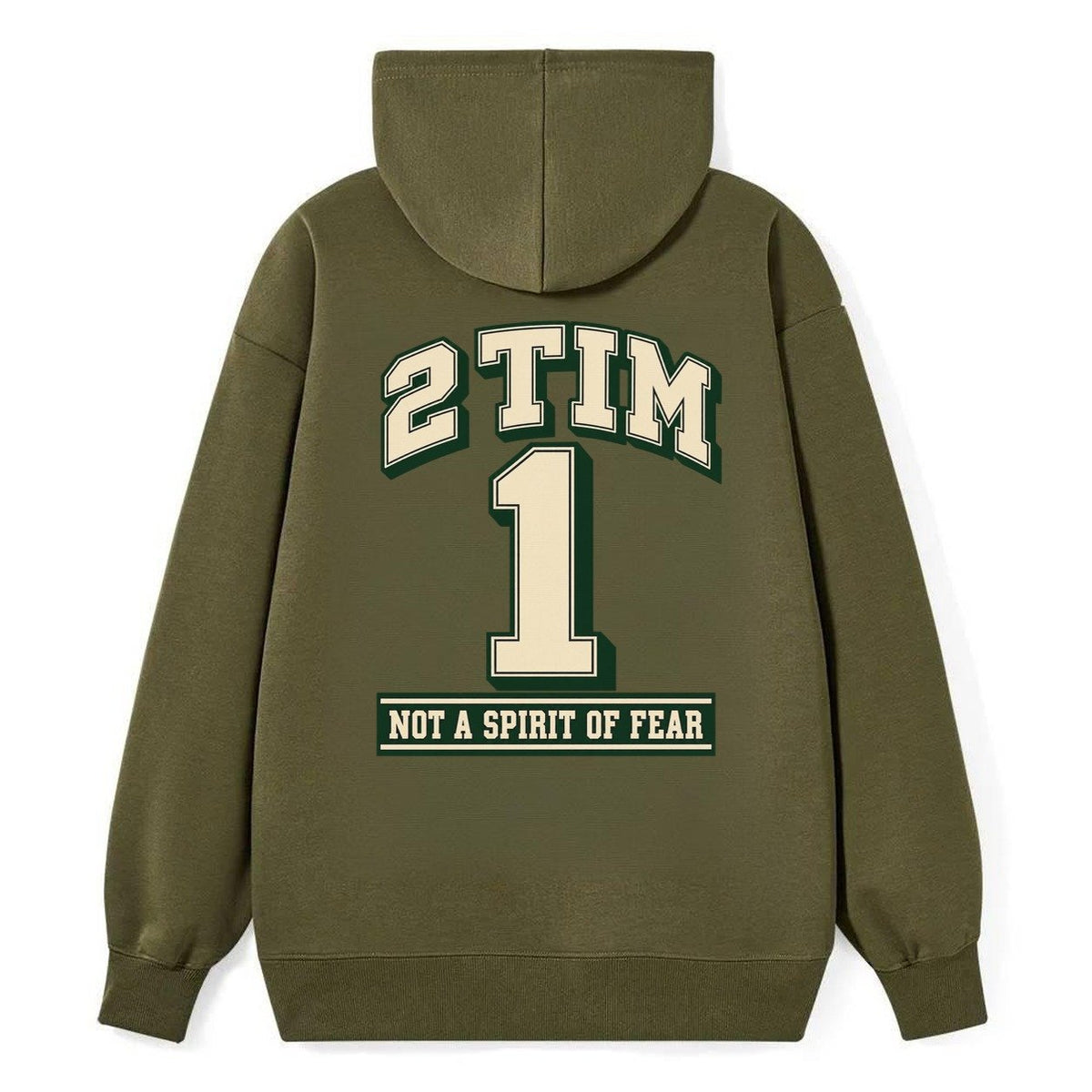 Timothy 1 Varsity Chapel Varsity Classic Pullover Hoodie – Armygreen