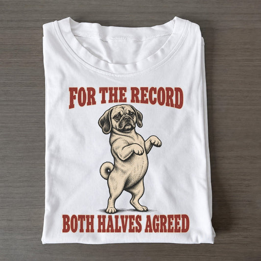 Puggle Dog Declarations Classic T-shirt – White