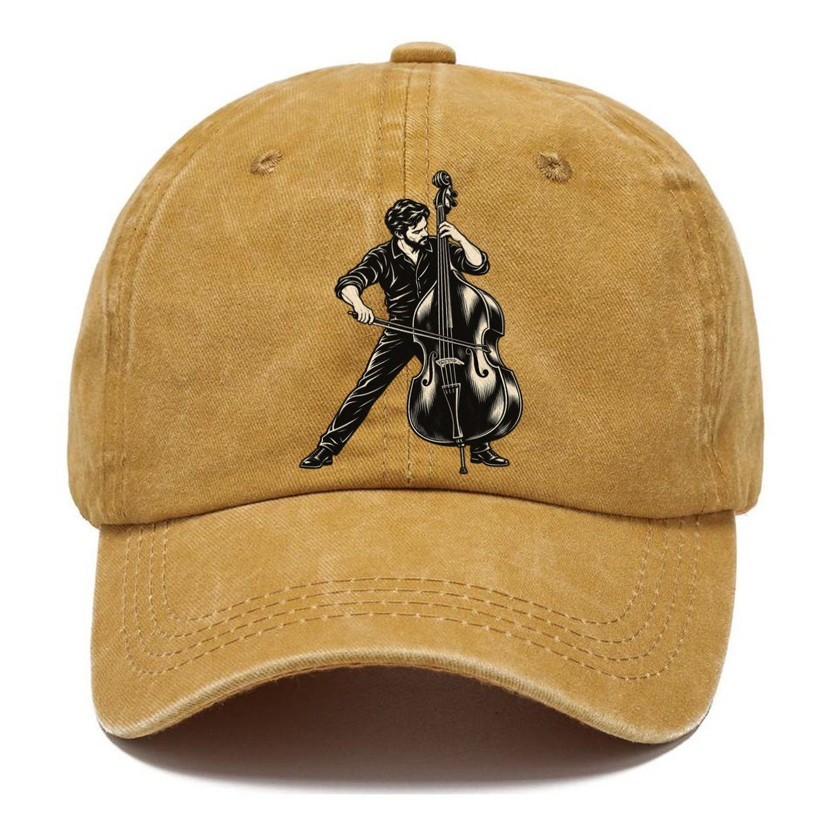 Double Bass Bowed Passage Global Music Ink Figures Classic Cap – Golden Harvest