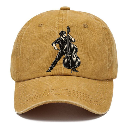 Double Bass Bowed Passage Global Music Ink Figures Classic Cap – Golden Harvest