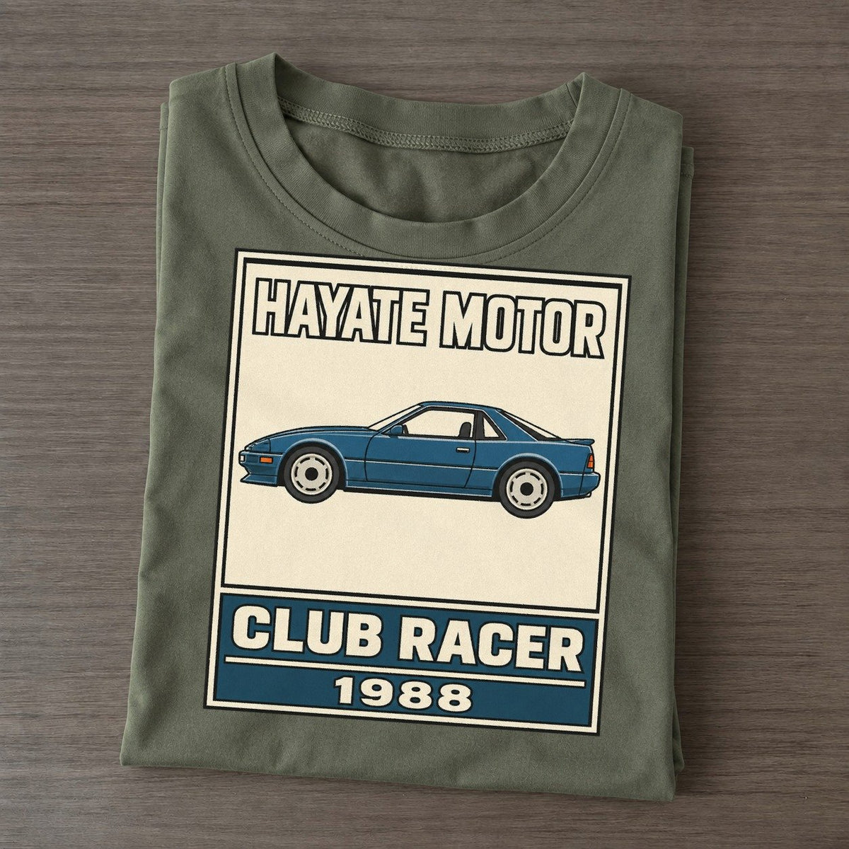 Hayabusa Club Racer Showa Speed Plates Classic T-shirt – Army Green