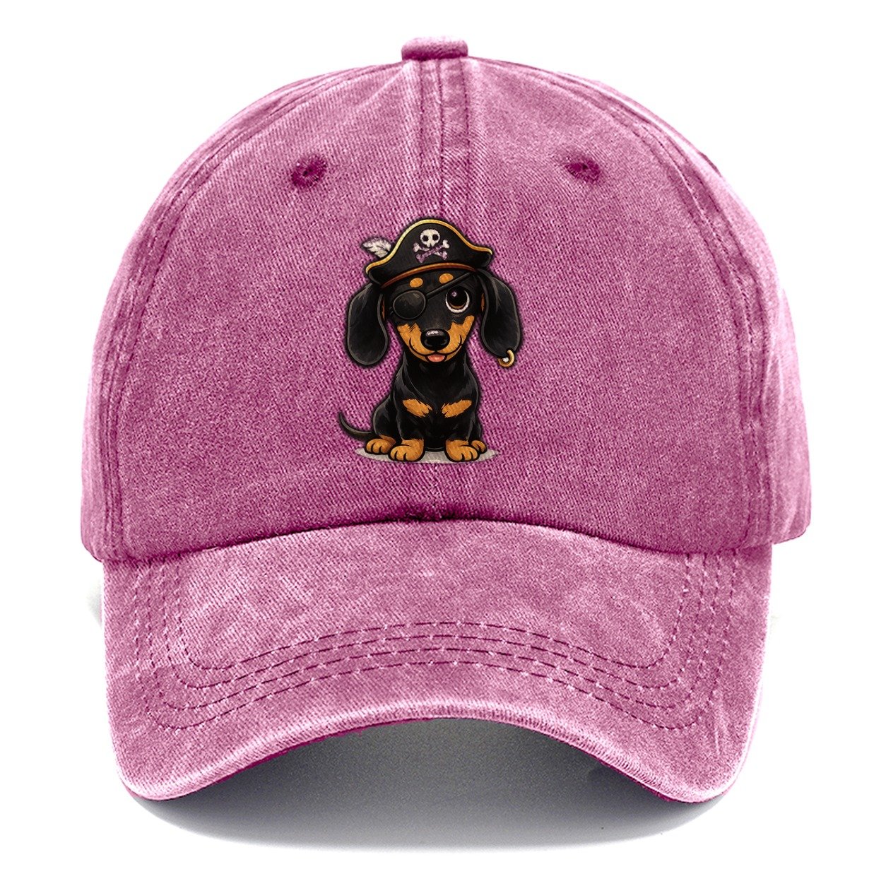 Dachshund Pirate Adventure Classic Cap – Dusty Rose