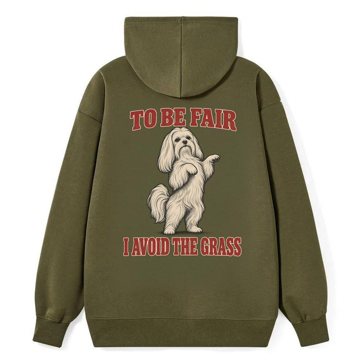 Maltese Dog Declarations Classic Pullover Hoodie – Armygreen