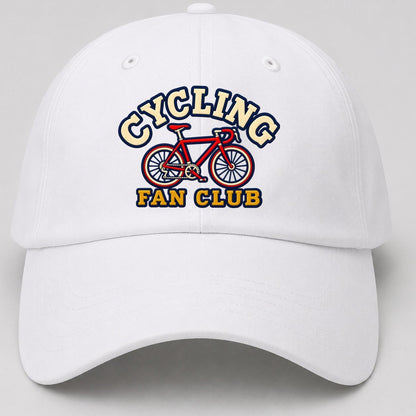 Cycling Fan Club Baseball Cap – White