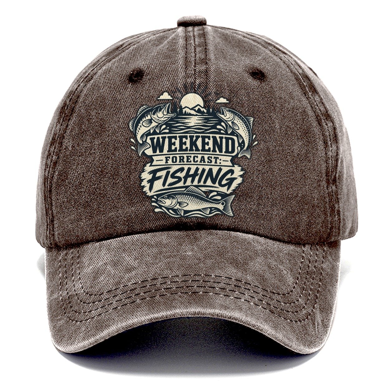 Weekend Forecast Fishing Fishing Elegant Classic Cap – Brown