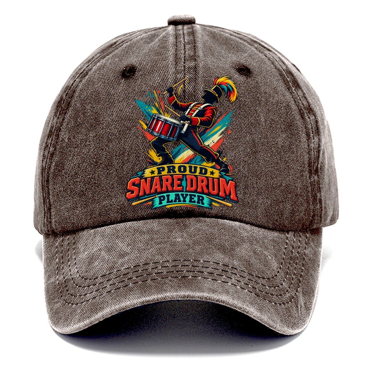 Proud Snare Drum Player Music Instruments Classic Cap – Brown