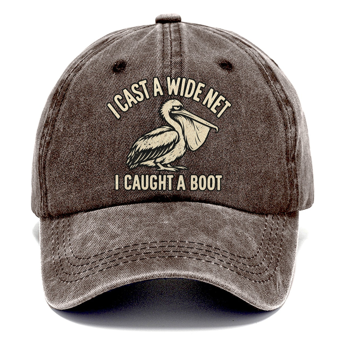 Pelican Wide Net No Worm Club Classic Cap – Brown