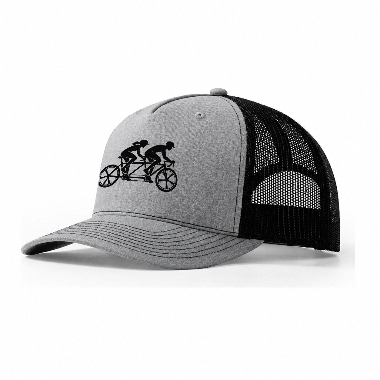 Tandem Ride Partners Cycling Life Trucker Hat – Sport Grey Black