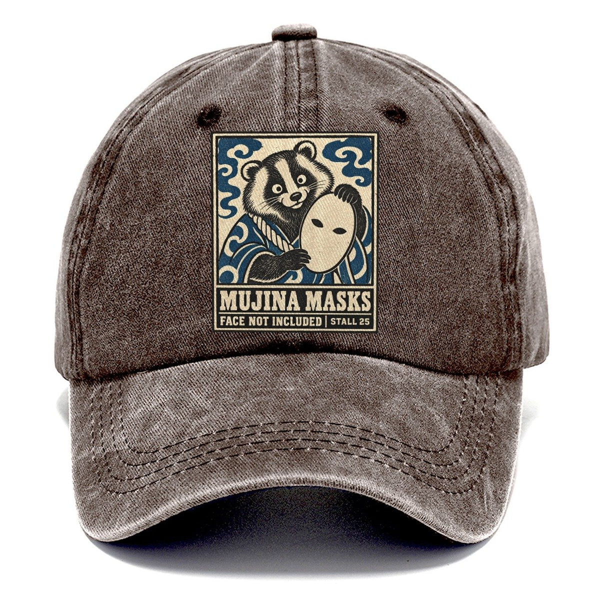 Mujina Masks Yokai Night Market Classic Cap – Brown