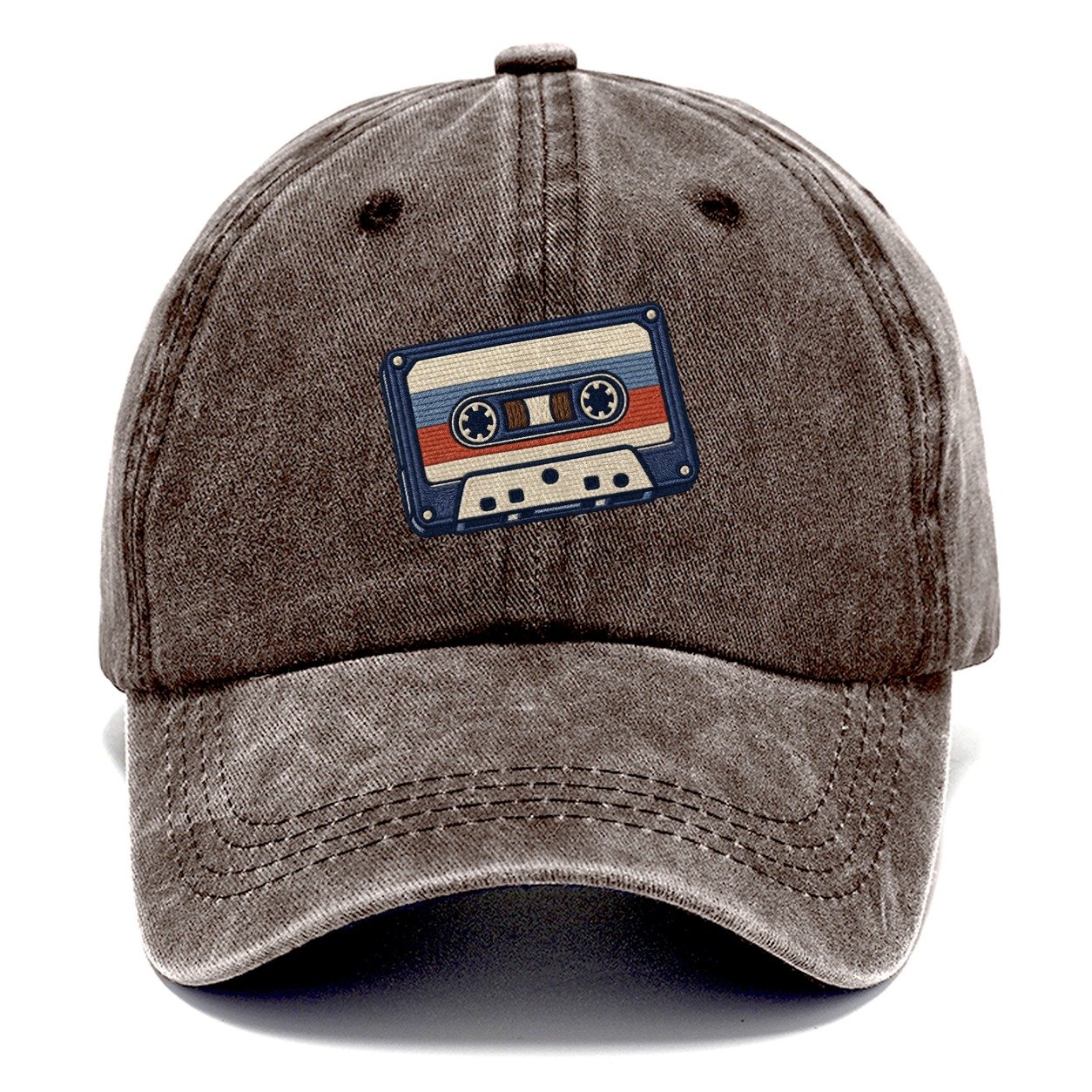Cassette Tape Tiny Solo Marks Classic Cap – Brown