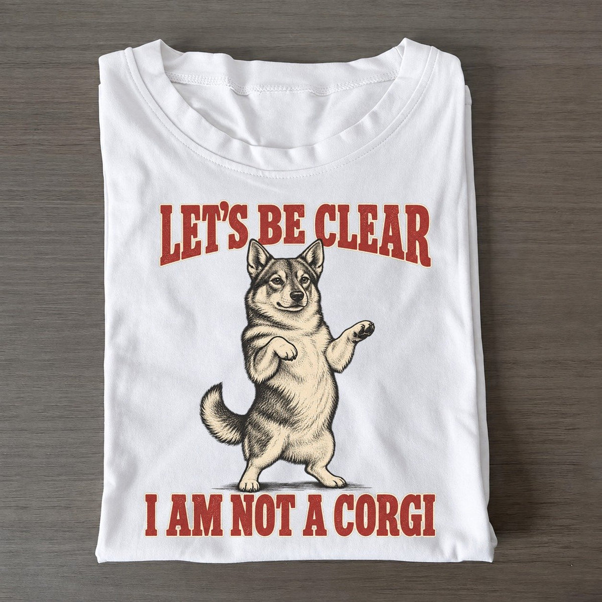 Swedish Vallhund Dog Declarations Classic T-shirt – White