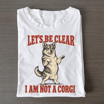 Swedish Vallhund Dog Declarations Classic T-shirt – White