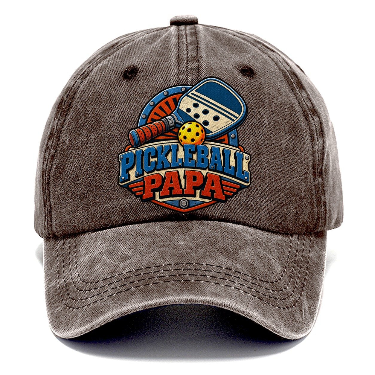 Pickleball Papa Pickleball Life Classic Cap – Brown
