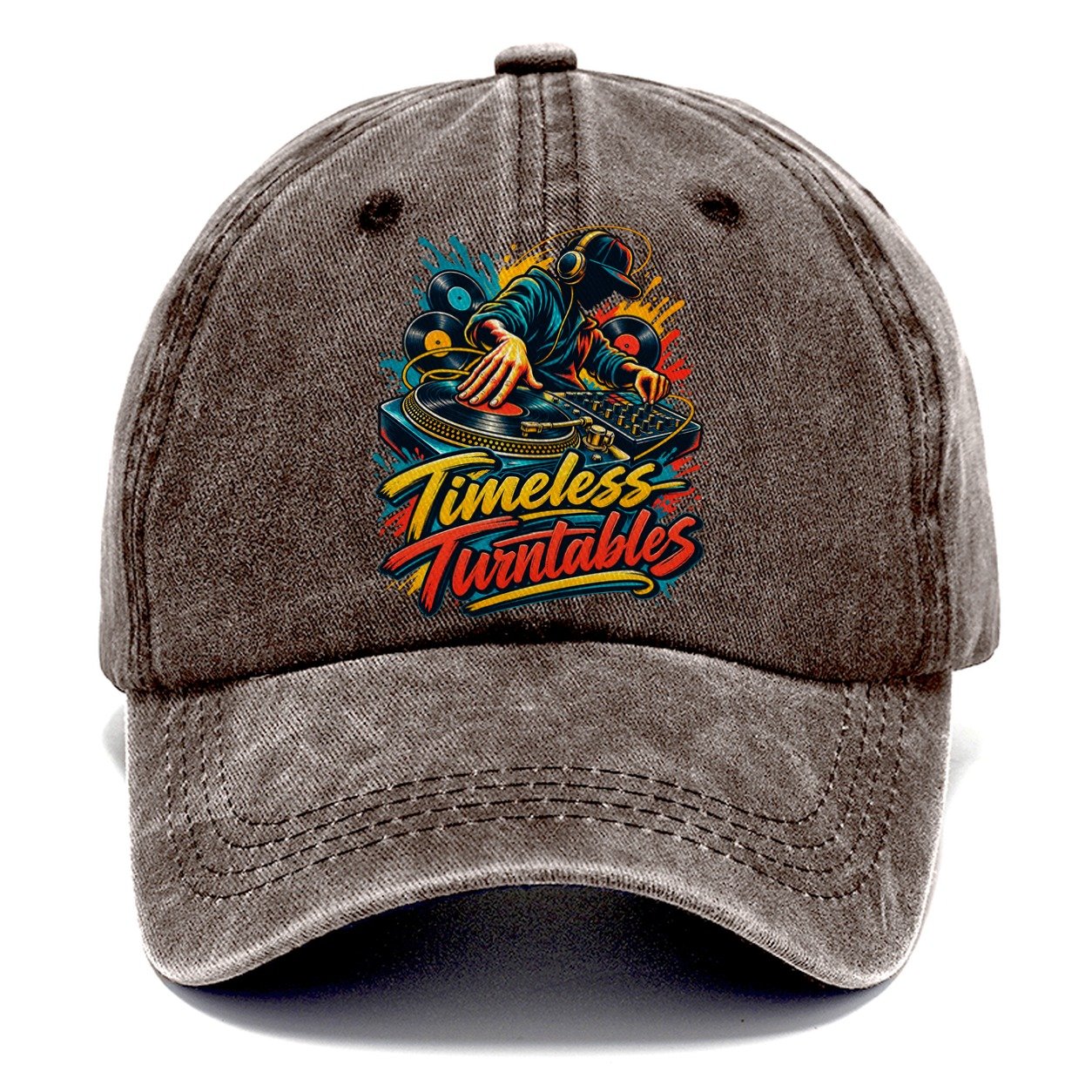 Timeless Turntables Music Instruments Classic Cap – Brown