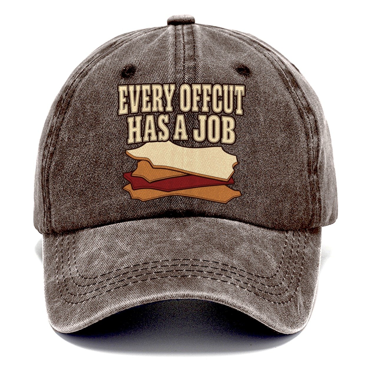 Every Offcut Has A Job Leathercraft Classic Cap – Brown