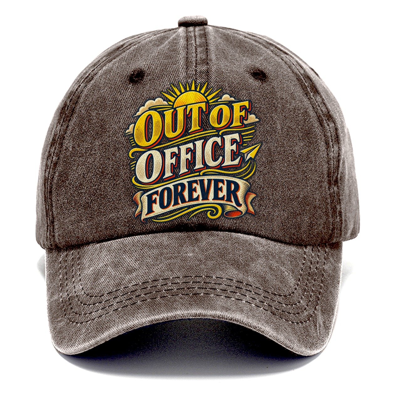 Out Of Office Forever Retired Living Classic Cap – Brown